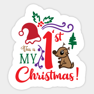 This is My First Christmas! Sticker